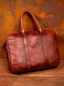 Mantime | Leisure Business Mens Briefcase Genuine Leather Crossbody Bag