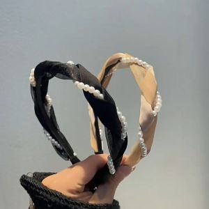 Cài tóc băng đô tết ngọc châu sang chảnh phong cách Hàn quốc