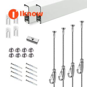 Tôi Biết Hình Ảnh Treo Hệ Thống Tường Giải Pháp Treo Tường Gallery Treo Tường Đường Sắt Gắn khung ảnh Khung bức tranh tường Cho Tác Phẩm Nghệ Thuật Cáp Hình Ảnh Treo