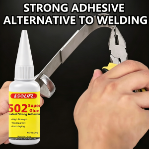 Loolifl-20Ml/502 Strong Instant Adhesive Oil-Based Adhesive for High-Strength Welding Universal Strong Instant Adhesive Suitable for Resin Ceramics Metal Glass Wood Leather Crafts Super Adhesive