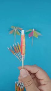 50pcs Mini Paper Umbrella For Coctktail  Cupcake Topper  Fruit Shakes Decor