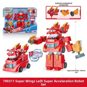AULDEY | Audi Double Drill Superhero Transforming Robot Toy Set Building Blocks Childrens Play Tools Powerful Engineering Vehicle Kit