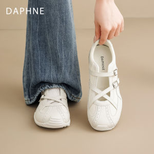 Daphne | Lace-up Mary Jane Flats Silver
