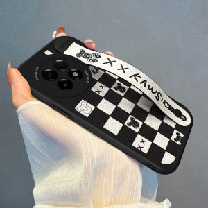 OnePlus Ace5/6 pro Racing Edition Phone Case with Wristband Violent Bear Design Silicone Protective Cover for Men And Women