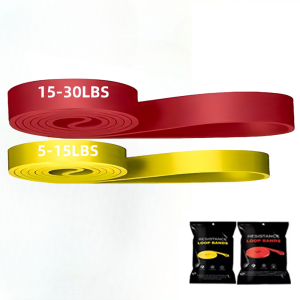 Bộ Dây Đàn Hồi Tập Thể Dục 2 Chiếc Lực Kháng 5-30lbs Dùng Cho Tập Luyện Sức Mạnh Kéo Xà Yoga Tập Cơ Tay Chân Eo Và Bụng