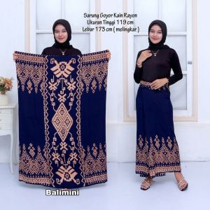 Fashion Muslim Wanita Sarung Goyor Santri Putri Rayon Motif Batik Kekinian