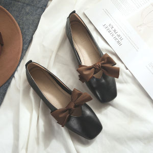 MIFEI | Soft Leather Butterfly Bow Mary Jane Flats Large Size 41 to 43