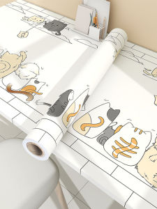 Waterproof Tablecloth Renovation Self Adhesive Desk Paper Study Desk Tea Table Furniture Transformation Table Sticker