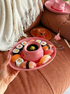 Cherry Hat Pattern Ceramic Dinner Plate