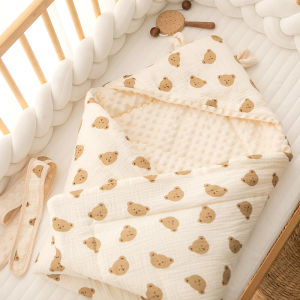 ผ้าห่มเด็กผ้าฝ้ายแท้สำหรับฤดูใบไม้ร่วงและฤดูหนาวสำหรับเด็กแรกเกิดและเด็กวัยเตาะแตะที่กำลังคลอดในห้องคลอด ผ้าห่มเด็กทารกสำหรับเดินทางในฤดูหนาว