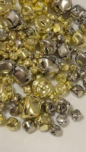 300pcs Mini Christmas Bells/ Gold Jingle Wedding Bell 10mm 15mm Iron Pet Tiny DIY Craft Jewelry Decoration