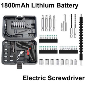 3/47pcs Electric Drill Cordless Screwdriver Tools Set 3.6v Power 1800mAh Lithium Battery For PC computer Mobile phone repair Hou