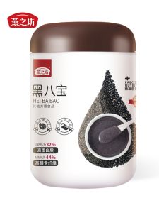 Black Eight Treasure 450g Canister Early Meal Replacement Porridge Black Sesame  Powder Grains Black Bean Superfood