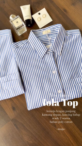 MAJA iola top kemeja wanita lengan panjang