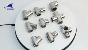 22/25mm Boat Handrail Fitting 60° Tee 3 Way 316 Marine Stainless Steel Split Tee Fitting Rail Connector Awning Tube Fastener