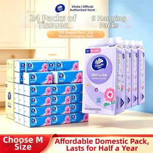 Vinda | Durable Home Use Facial Tissue M size