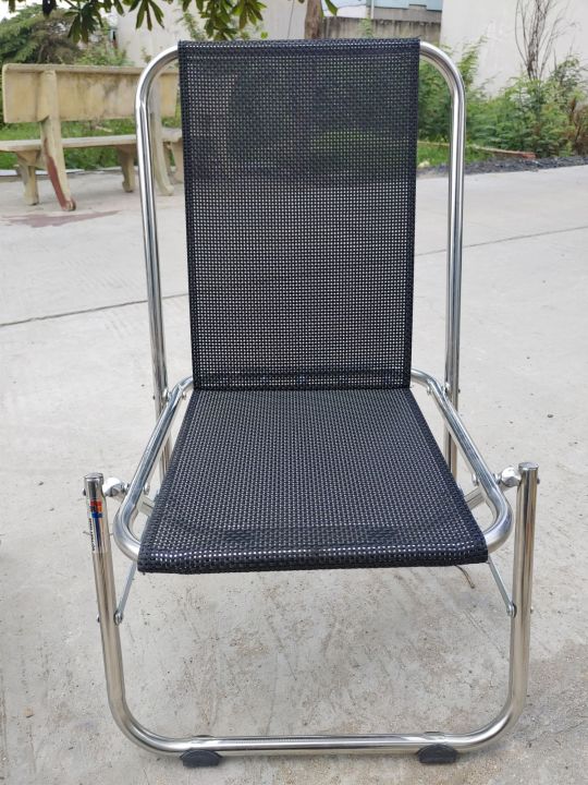 ( Phi 19 )Ghế xếp lưới lò xo ( Inox ống dày và to )