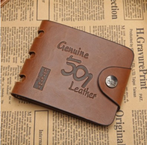 Mens Short Patterned Horizontal Wallet Leather Clutch Card Holder Casual Style Buckle Recommendation Model Synthetic Leather