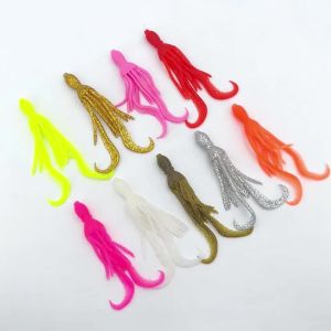 3 CÁI 10cm Mồi Câu Mực Bạch Tuộc Mềm Chất Liệu TPR Câu Cá Nước Mặn Mồi Giả Cho Biển Đại Dương Hồ Suối Câu Cá Trên Đá Dụng Cụ Câu Cá