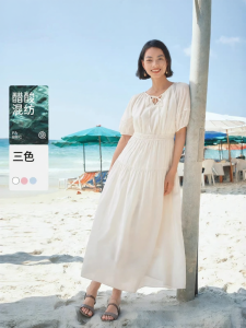 Eifini | Đầm Thu Phong Cách Retro Dành Cho Người Thân Hình Nhỏ Gọn