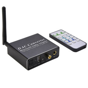 Mới 192kHz Bộ chuyển đổi DAC Bluetooth-Bộ thu tương thích điều khiển âm lượng đồng trục Quang Học TosLink kỹ thuật số để đầu chuyển âm thanh