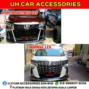 TOYOTA ALPHARD 2018FRONT LED DRL DAYLIGHT LAMP 3IN1 FUNCTION [READY STOCK]