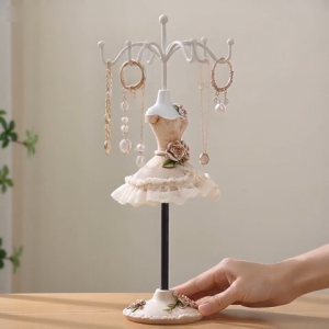 25cm 10 Inch Dress Mannequin Jewelry Display Rack Necklace Organizer Holder
