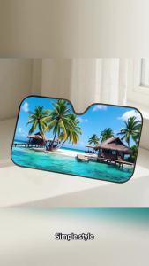 Seaside - Sunshine Car SunShade Windscreen Cover Windshield Car Window Sun Shade Auto Visor Car Accessories