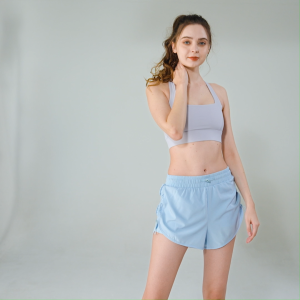 Quần short đùi 2 lớp thể thao nữ cao cấp tập gym yoga chạy bộ đạp xe cầu lông tennis XGYM X9027