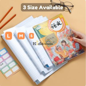[READY STOCK] 10-pcs Transparent Self Adhesive Book Cover Protector Waterproof Wrapper KIDSHOUSE