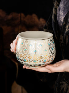 NITUGUSHI | High-grade Ceramic Tea Waste Basin with Residue Filter