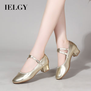 IELGY รองเท้าเต้นรำพื้นรองเท้านิ่มสไตล์ใหม่สำหรับผู้หญิง