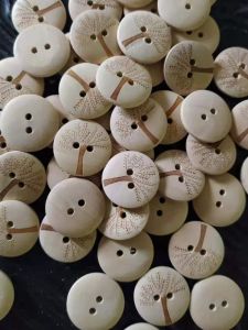 100 Cái Nút Gỗ Tròn Thủ Công DIY 15/20/25mm Cho Áo Khoác Và Quần Áo Phụ Kiện May Vá DIY