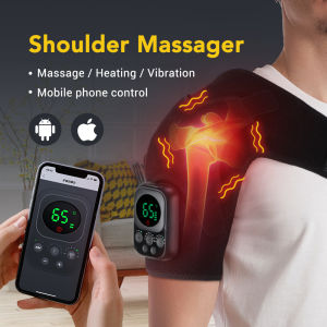 Electric Shoulder Massager Wireless Shoulder Heating Pad Brace APP Control Relieve Neck Back Pain Arthritis Joint Injury Relax Muscle Promote Blood Circulation