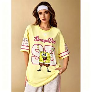 Hot Toys | Cartoon SpongeBob SquarePants High Quality Coats Men Women Tee Adults Children Boy Gril Top Kids Parent Child Quick dry Tshirt