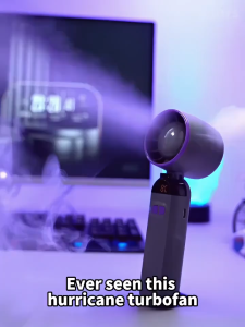 Mini Portable Hand Fan 100 gear speed turbol fan USB Rechargeable Small Pocket fan with LED screen#XFS03