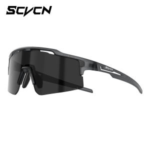 Kính Đi Xe Đạp Đổi Màu SCVCN UV400 Chống Gió Dùng Cho Đi Bộ Đường Dài Cắm Trại Thể Thao Ngoài Trời - Kính Bảo Hộ Có Tròng Kính Cảm Biến Ánh Sáng