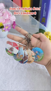 Gantungan Kunci Pembuka Tutup Botol Seri Landmark Minuman Soda Kaleng Bottle Opener Souvenir Oleh Oleh Berbagai Negara Suvenir Landmark