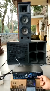 Penguat Suara Speaker 1000W Power Audio Amplifier FLECO BT-296 Fitur Komplit Bluetooth / Karaoke / USB / SD Card / Radio FM / Remot | Ampli Super Kuat