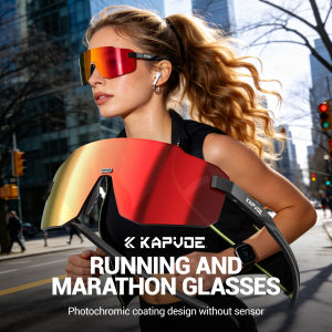 Kapvoe | Kapvoe Photochromic Cycling Glasses Marathon Running Sunglasses Lightweight Bicycle MTB Eyewear Sports Windproof UV400 Goggles