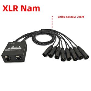 Cáp Rắn 8 Kênh XLR Với Đầu Nối RJ45 Cao Cấp Dùng Cho Thiết Bị Sân Khấu Phòng Thu Âm Bộ Mở Rộng Âm Thanh Thiết Bị Sân Khấu Đực-cái