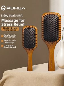 PUHUA | Massage Anti-static Haircare Comb for Long Hair Women Bamboo
