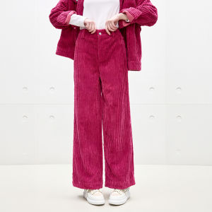 Juicy Couture | Womens Loose Straight Corduroy Trousers