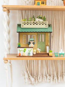 Aying Artistic Bubble World Miniature Dollhouse Decorative Figurine for Girls Desktop Decoration Gift Blind Box Landscape