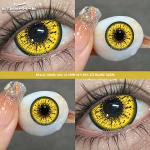 Lens Mắt Anime EYESHARE Màu Đỏ Lens Màu Sắc Dùng Cho Cosplay Trang Điểm Mắt Xanh Halloween Màu Hồng Dùng Một Năm Chất Liệu HEMA