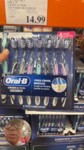 [DJ SHOP] Set Bàn Chải Đánh Răng Oral-B Cross Action Pro Advanced 8 Cây Của Mỹ