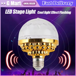 E27 Disco Light Rotating RGB Party Lamp LED Strobe Light Crystal Disco Bulb for Birthday Party Club Bar KTV Halloween Christmas