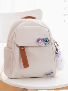 Mini Waterproof Nylon Backpack for Women Street Style Dual Shoulder Bag Perfect for University Students and Mothers
