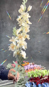 Artificial flocking delphinium simulation flowers wedding flower arrangement large delphinium hotel