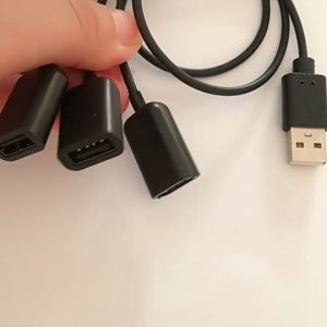 ARAFURA - Multifungsi Micro USB OTG Hub 4 in 1 Kabel Data & Charger - Hitam